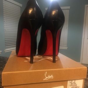 Christian Louboutin peep toe heels
